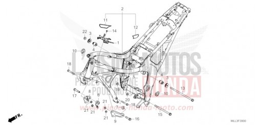 CARROSSERIE DE CHASSIS CB1000S de 2025